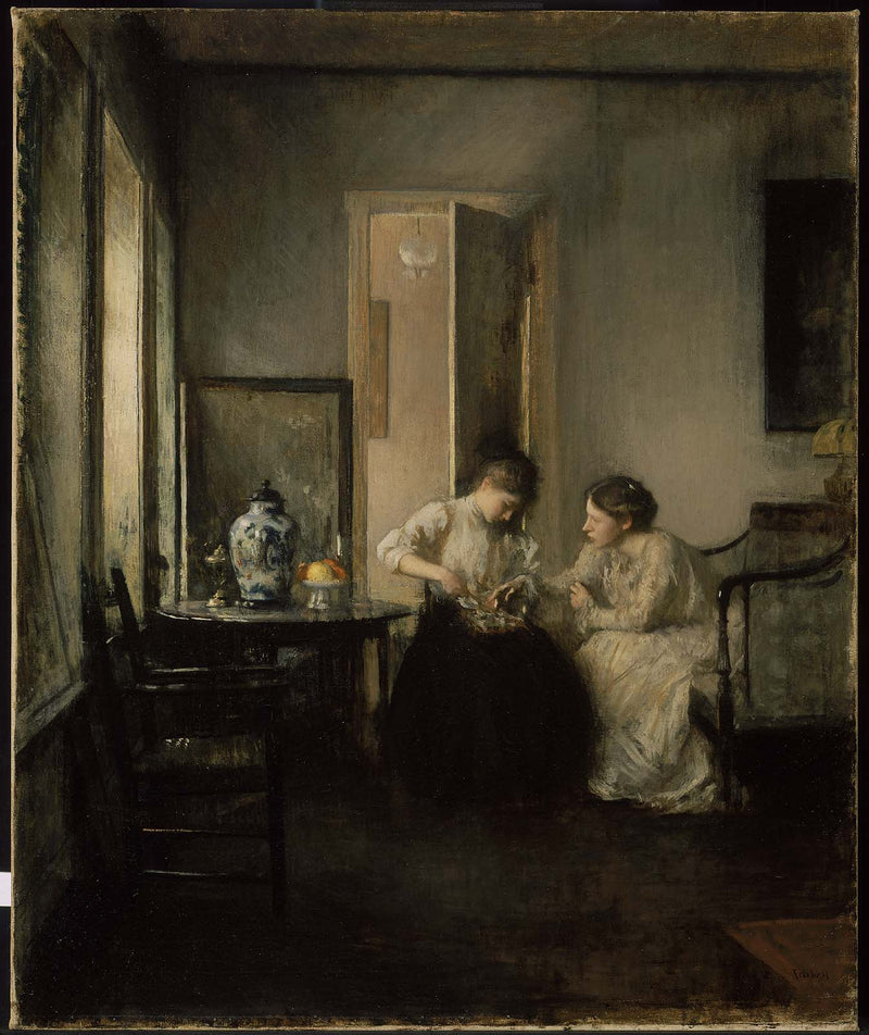 New England Interior - Edmund Charles Tarbell