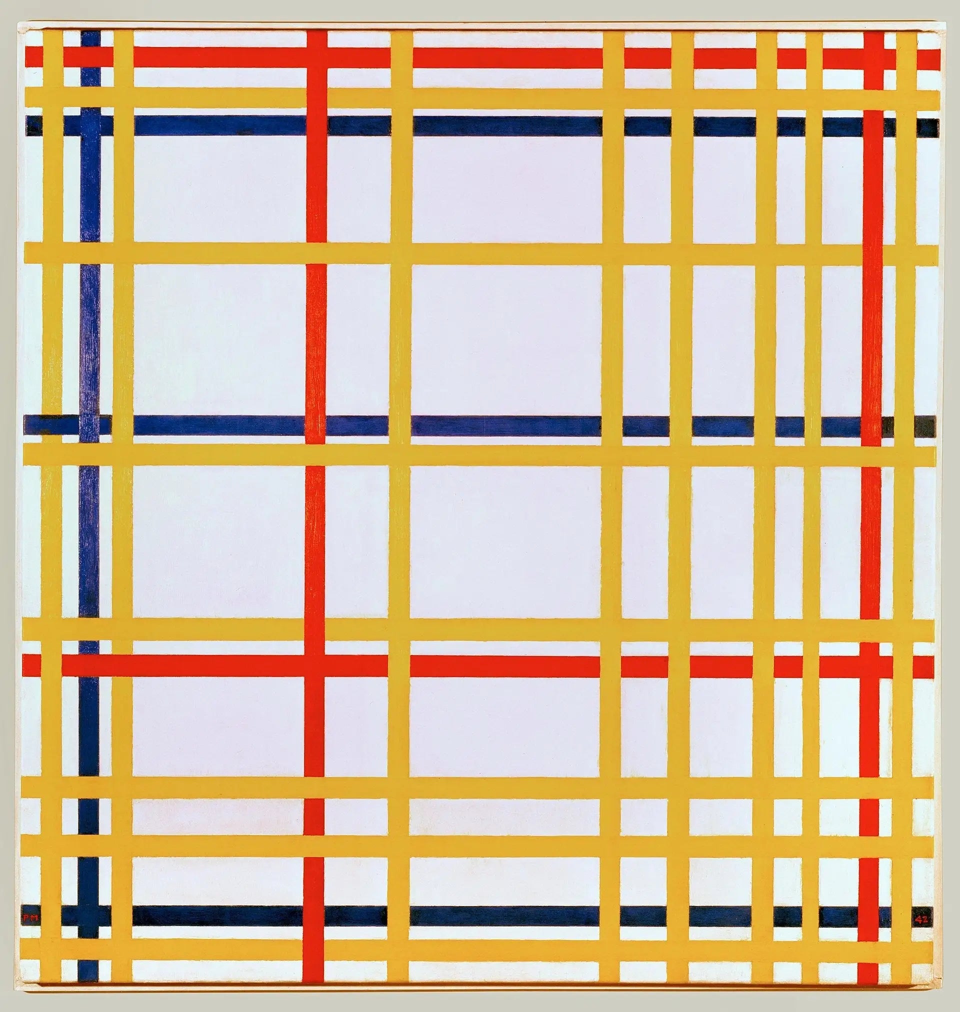 New York - Piet Mondrian image 1 copie de tableau peinte à la main
