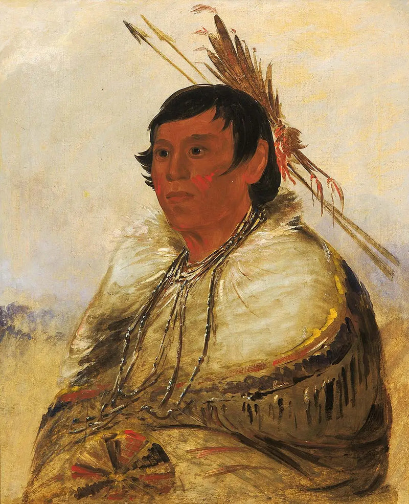 Ni-a-có-mo, Fix With the Foot, un Brave - George Catlin