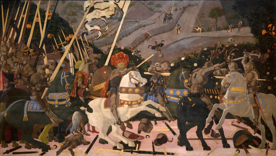 Niccolò Mauruzi da Tolentino at the head of his troops - Paolo Uccello