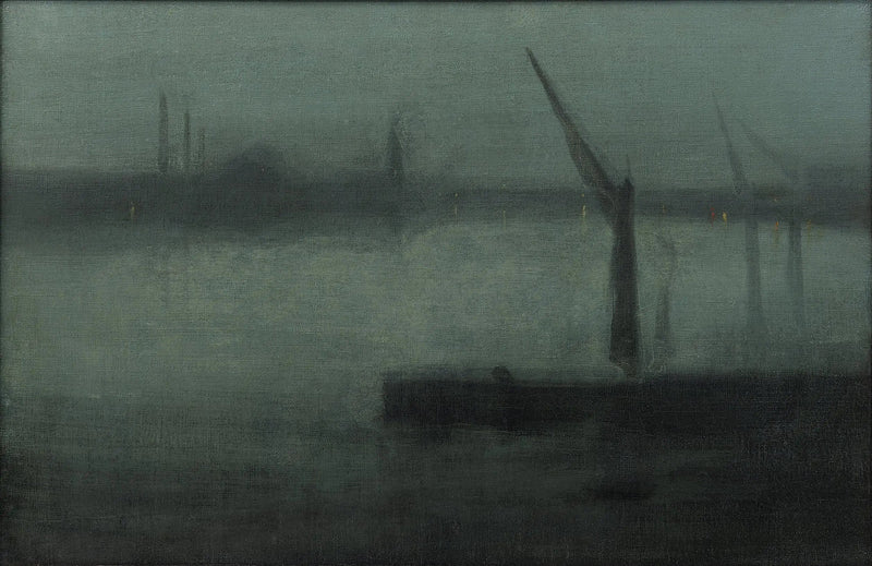 Nocturne: Blue and Silver — Battersea Reach - James Abbott McNeill Whistler