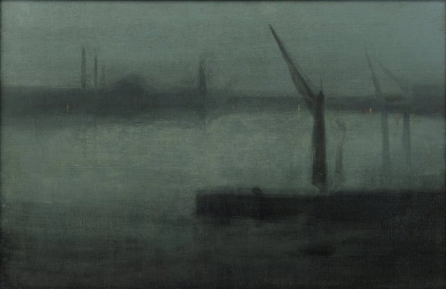 Nocturne: Blue and Silver — Battersea Reach - James Abbott McNeill Whistler