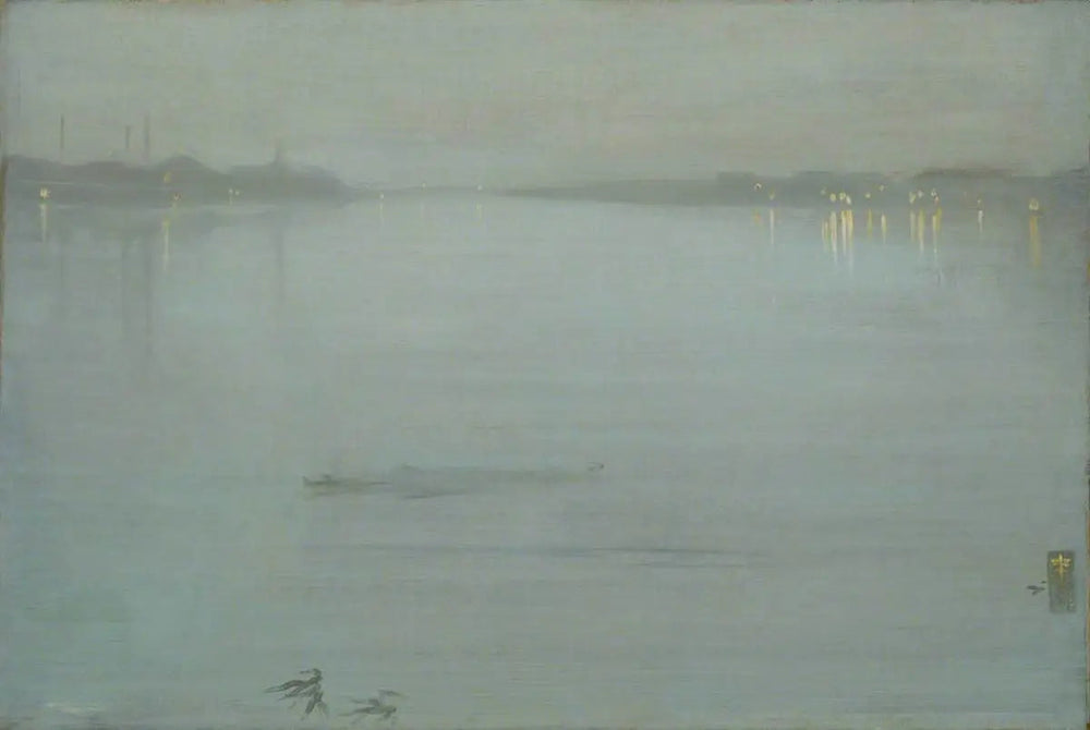 Nocturne : Bleu et Argent - Cremorne Lights - James Abbott McNeill Whistler image 1 reproduction artisanale de tableau