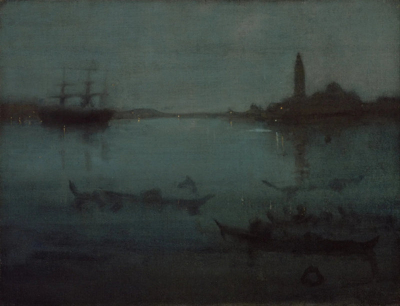 Nocturne in Blue and Silver: The Lagoon, Venice - James Abbott McNeill Whistler