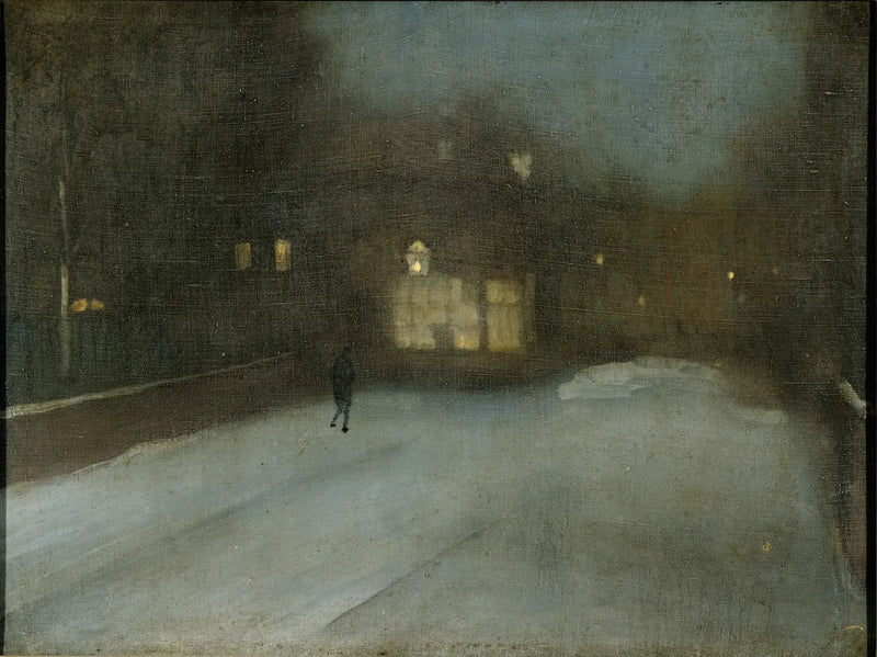 Nocturne in Gray and Gold: Chelsea Snow - James Abbott McNeill Whistler