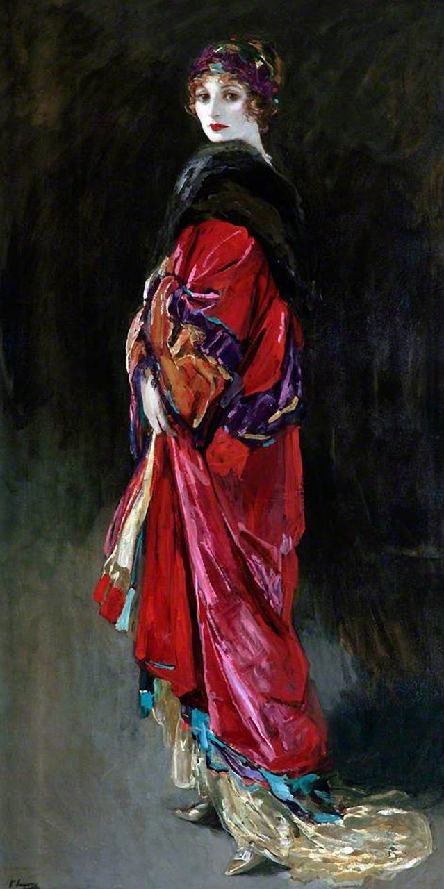 Hazelnut in pink and gold - John Lavery