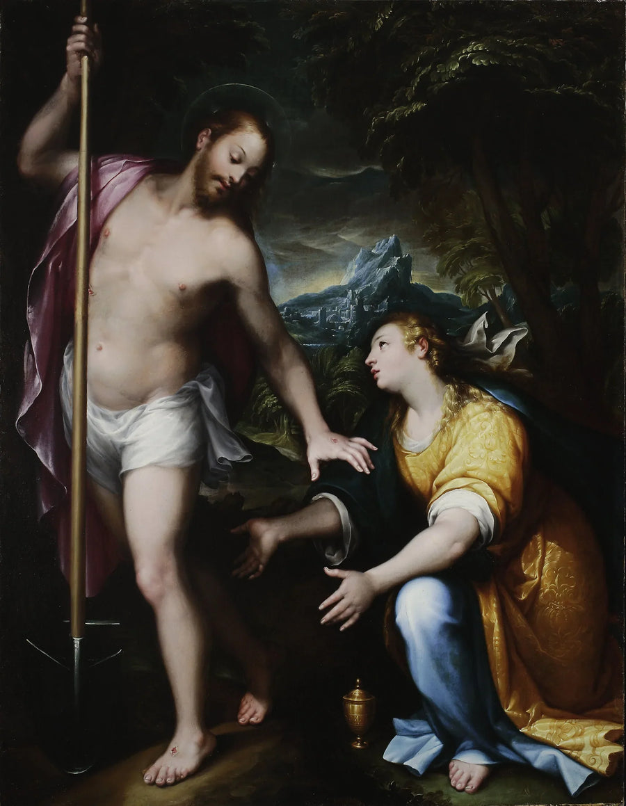 "Noli me tangere" – The resurrected Christ appearing to Mary Magdalene (John 20:14-17) - Denis Calvaert
