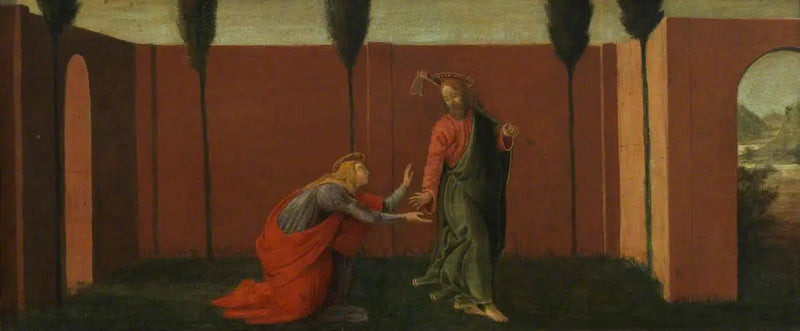 Noli me Tangere (predella, panel three) - Sandro Botticelli