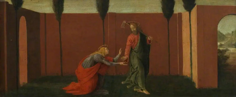 Noli me Tangere (predella, panel three) - Sandro Botticelli