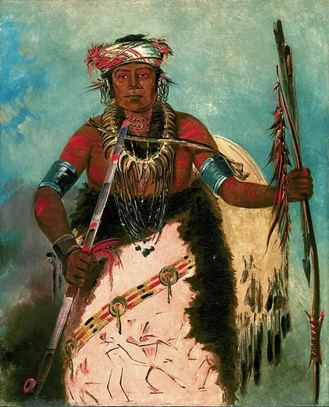Notch-ee-níng-a, Sans Cœur, (called White Cloud), Chief of the Tribe - George Catlin