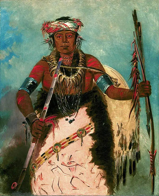 Notch-ee-níng-a, Sans Cœur, (called White Cloud), Chief of the Tribe - George Catlin