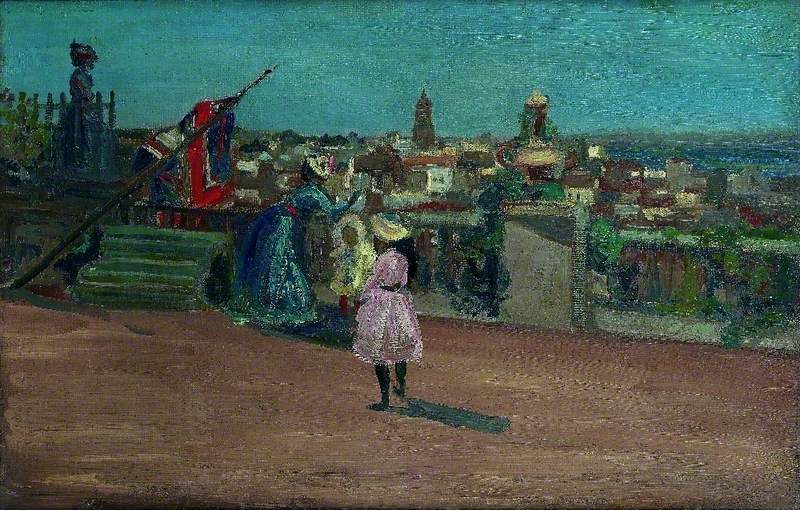 Our flag in Algeciras, Spain - Charles Conder