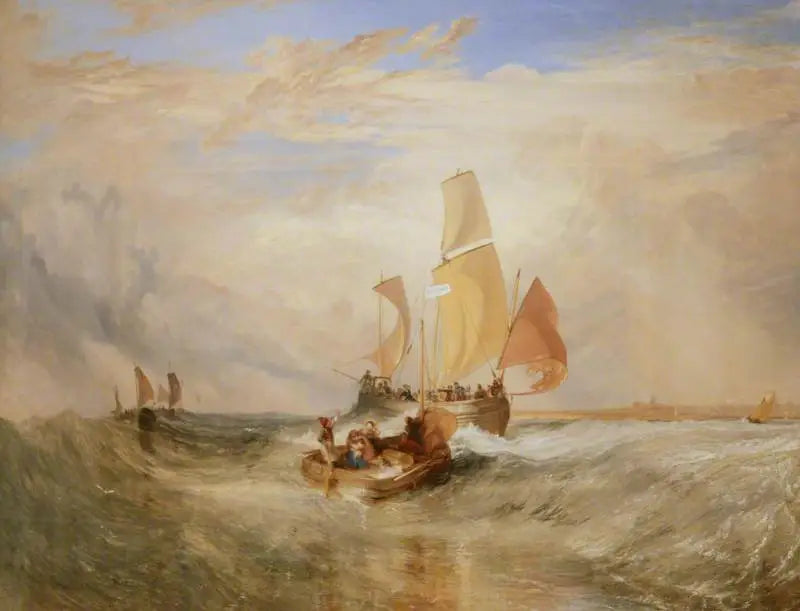 'Now for the Painter' (Rope) – Passengers Going on Board - J. M. W. Turner