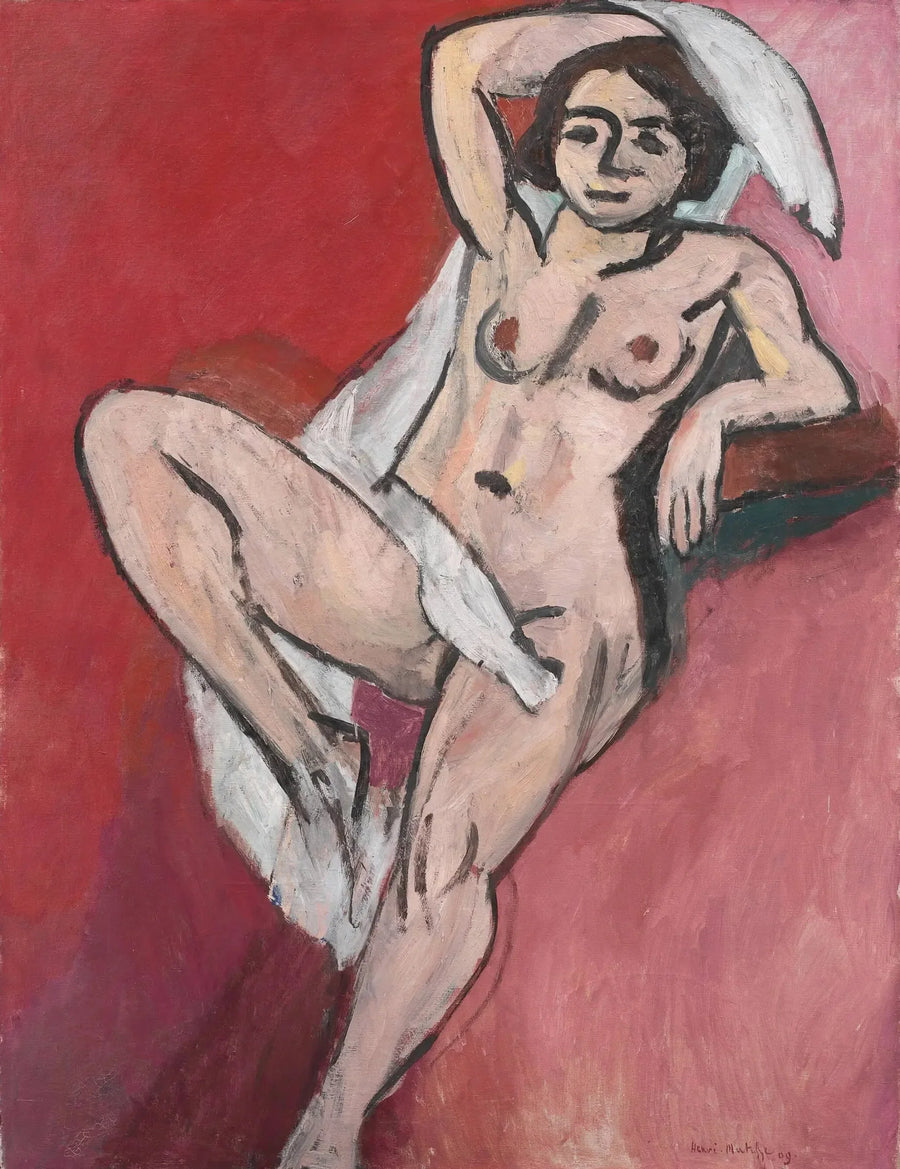 Nude with White Scarf - Henri Matisse