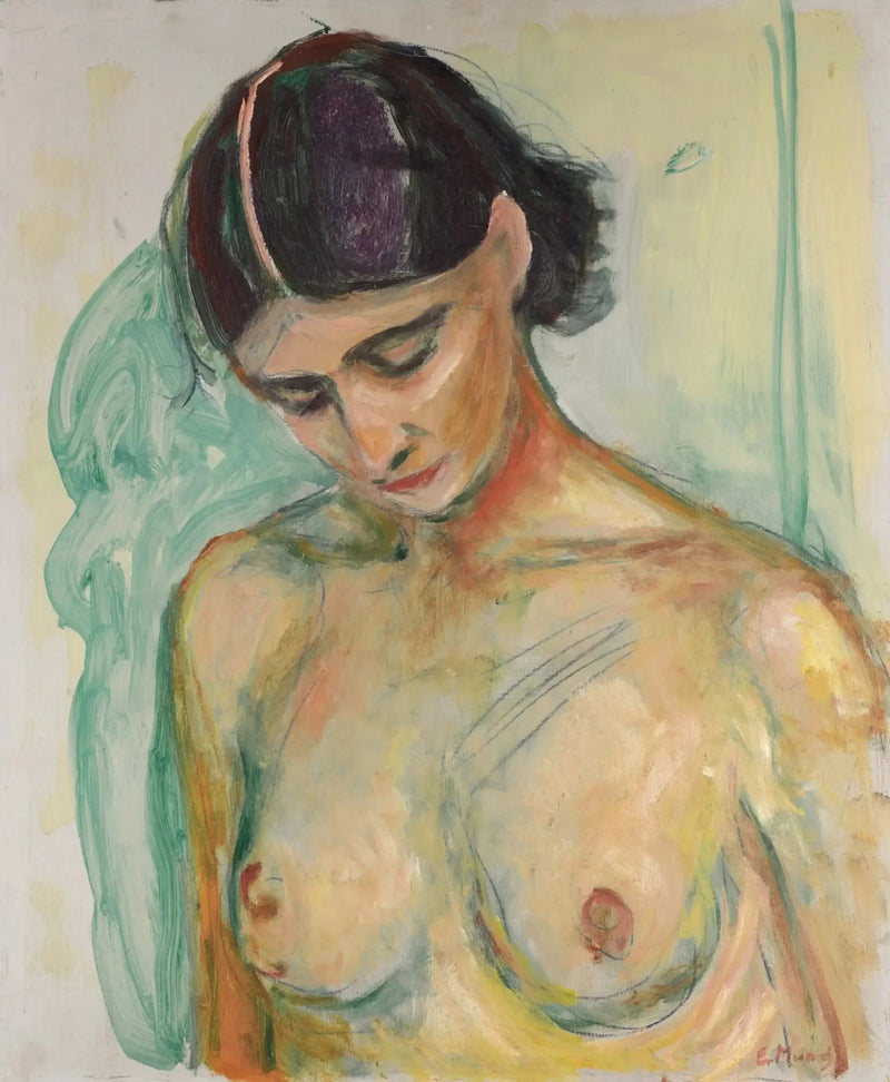 Nude with Head Bowed - Edvard Munch