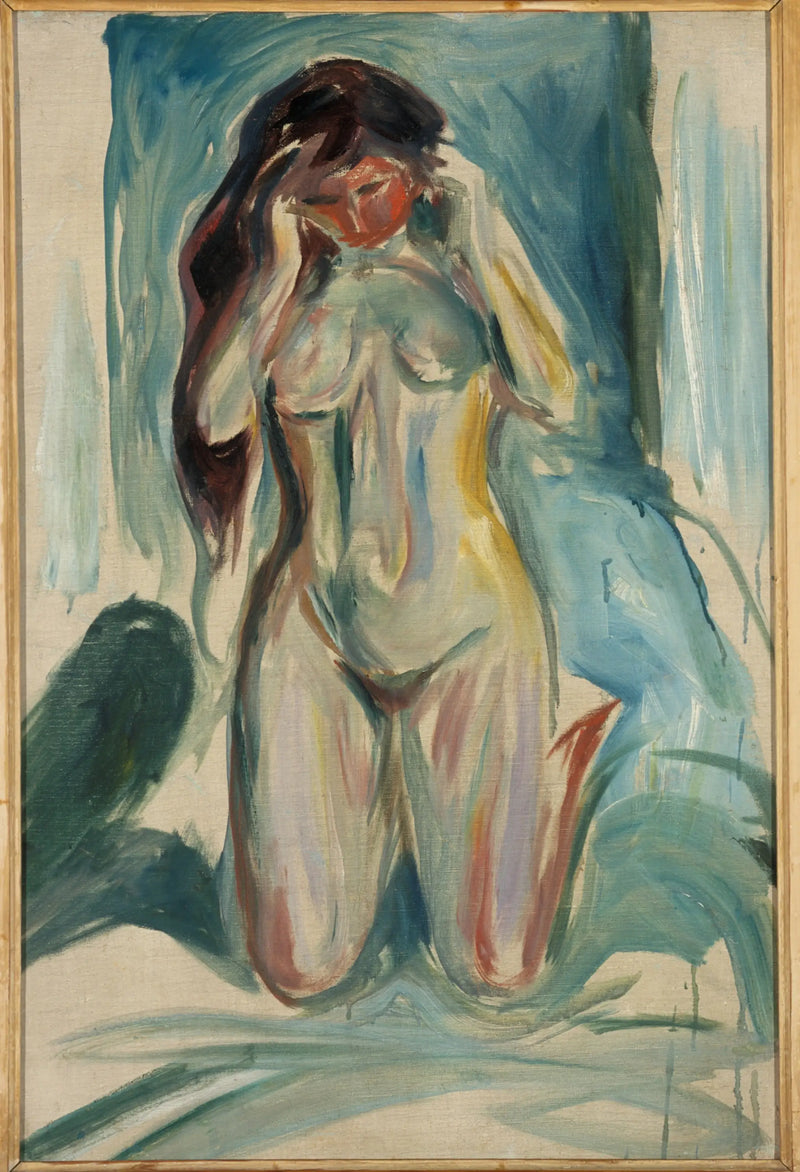 Kneeling Nude - Edvard Munch