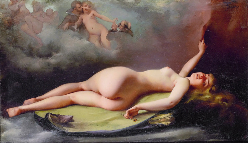 Nude Reclining - Luis Ricardo Falero