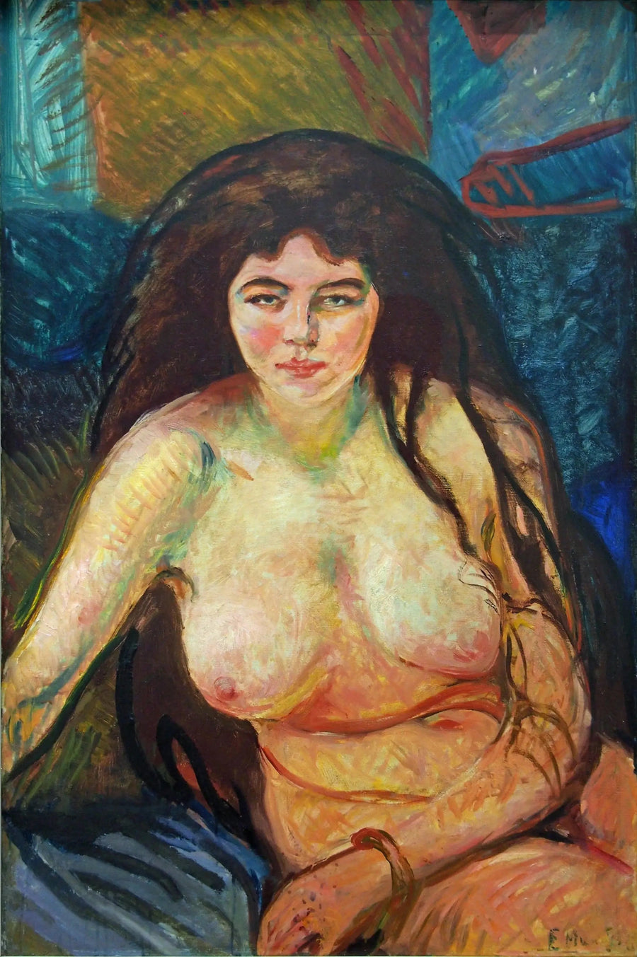 Sitting Nude - Edvard Munch