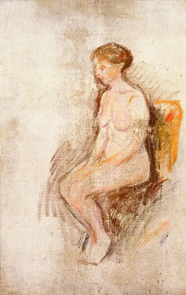 Sitting Nude - Edvard Munch