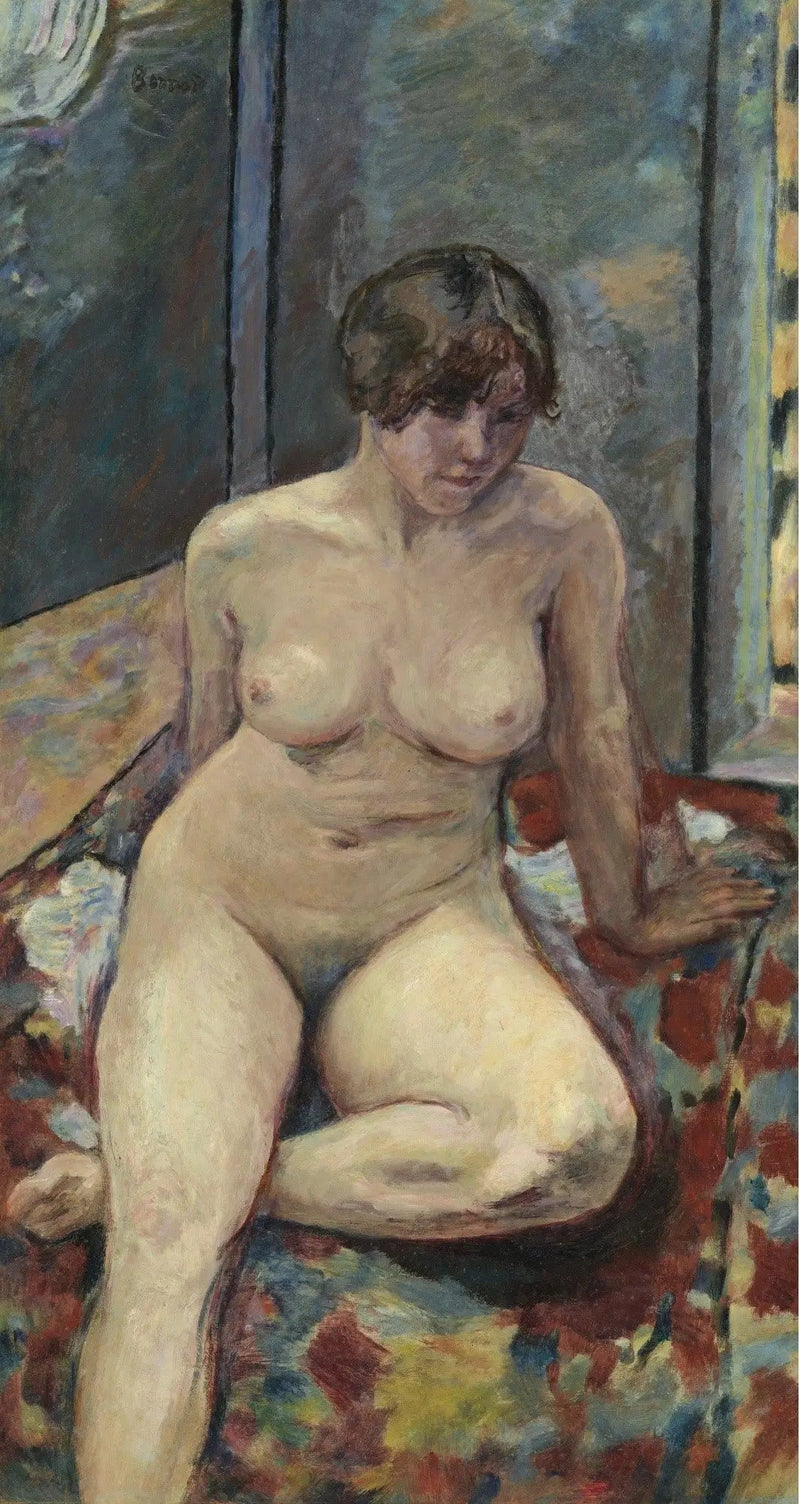 Seated Nude, Bent Leg - Pierre Bonnard