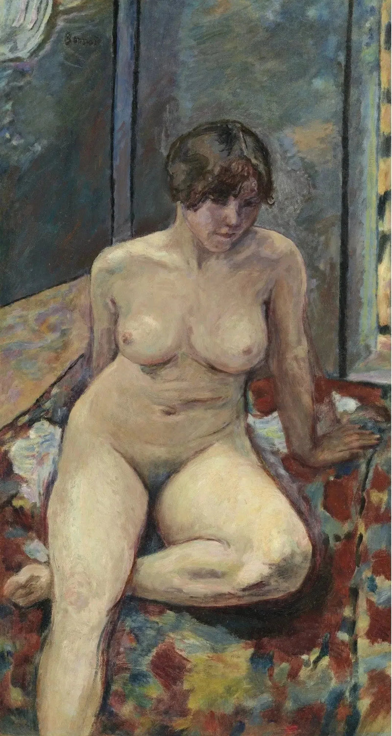 Seated Nude, Bent Leg - Pierre Bonnard