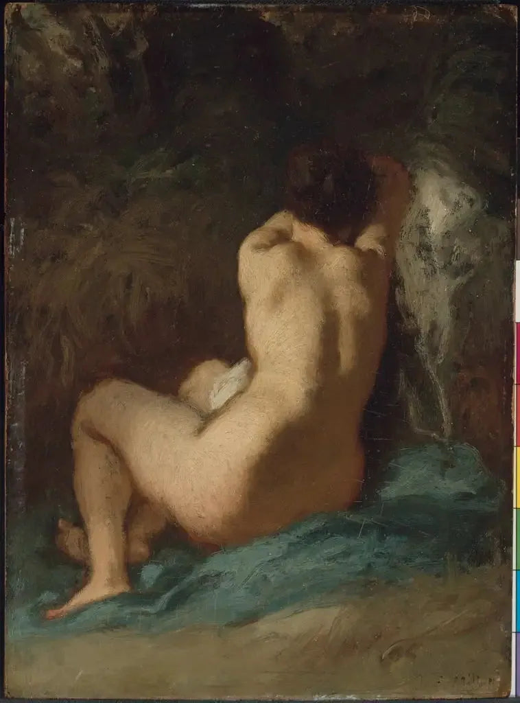 Nu assis (Les Regrets) - Jean-François Millet