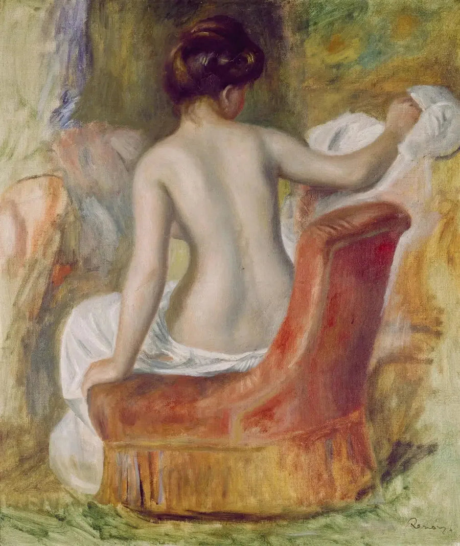 Nude in a Armchair - Pierre-Auguste Renoir