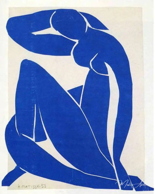 Nu bleu II - Matisse - Reproductions de tableaux et peintures haut de gamme