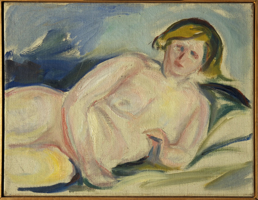 Reclining Nude - Edvard Munch