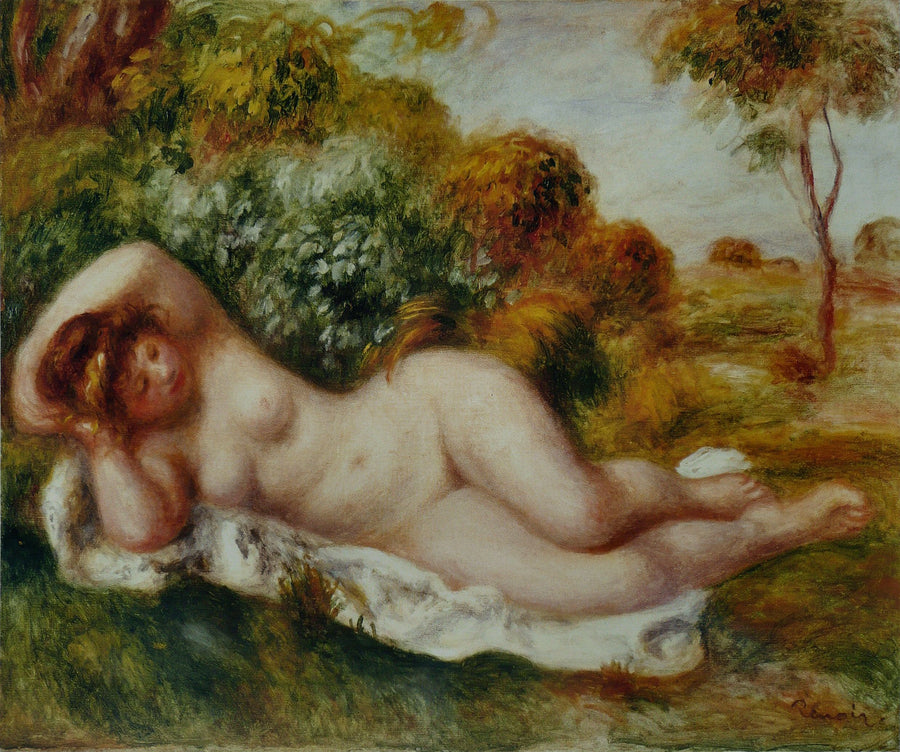 Reclining Bather - Pierre-Auguste Renoir