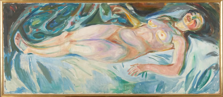 Reclining Nude: Night - Edvard Munch