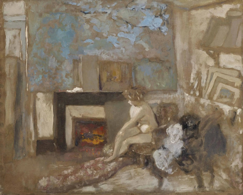 Nude in the Truffaut Street Apartment - Édouard Vuillard