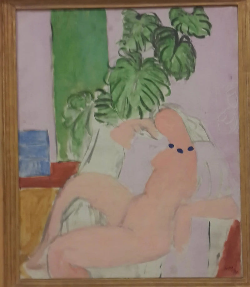 Nude in an Armchair, Green Plant - Henri Matisse