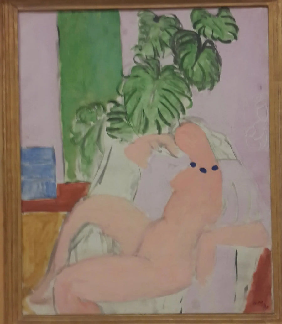 Nude in an Armchair, Green Plant - Henri Matisse