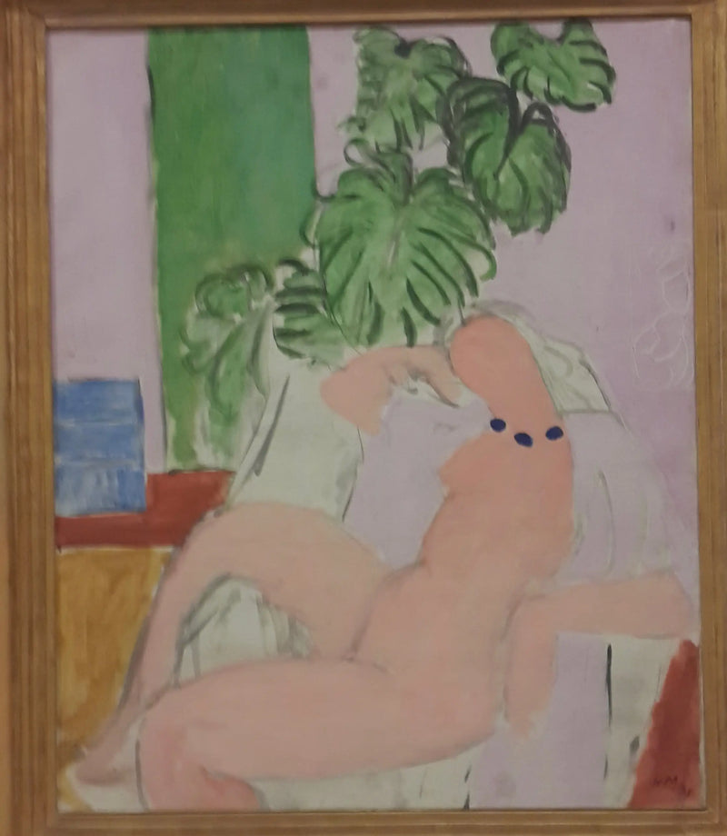 Nude in an Armchair, Green Plant - Henri Matisse