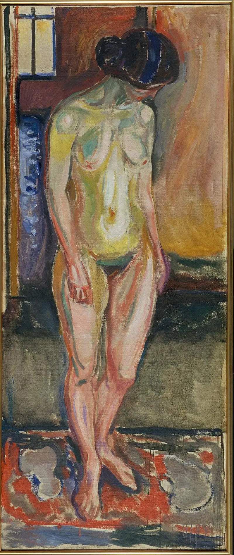 Standing Nude: Evening - Edvard Munch
