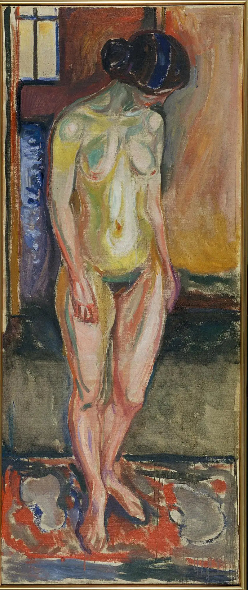 Standing Nude: Evening - Edvard Munch