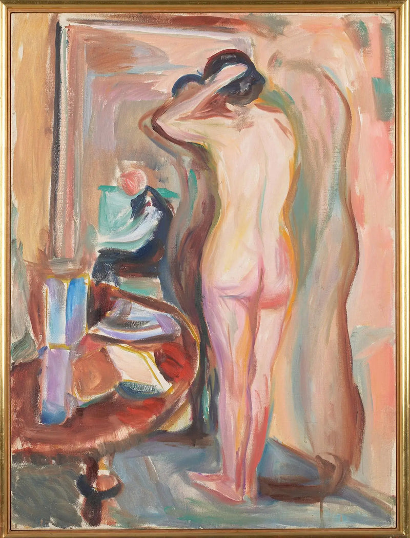 Nude in Front of Her Mirror - Edvard Munch