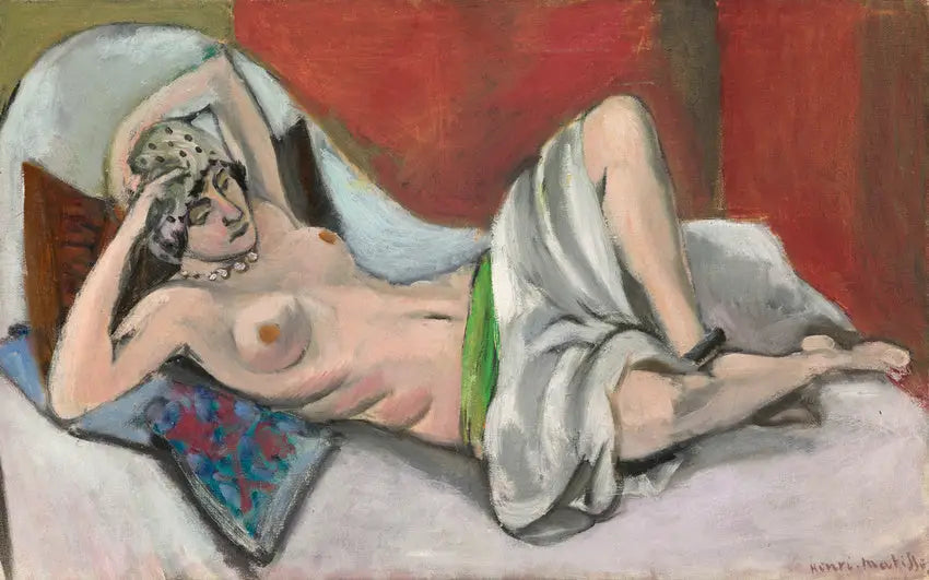 Nu drapé étendu - Henri Matisse image 1 copie peinte à la main à l’huile