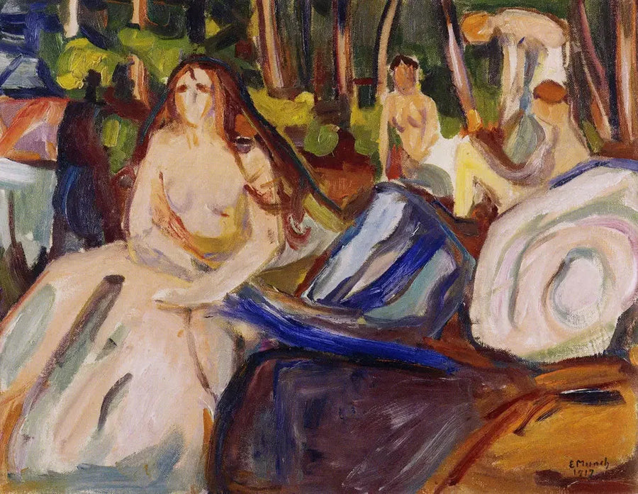 Nude in the Forest - Edvard Munch