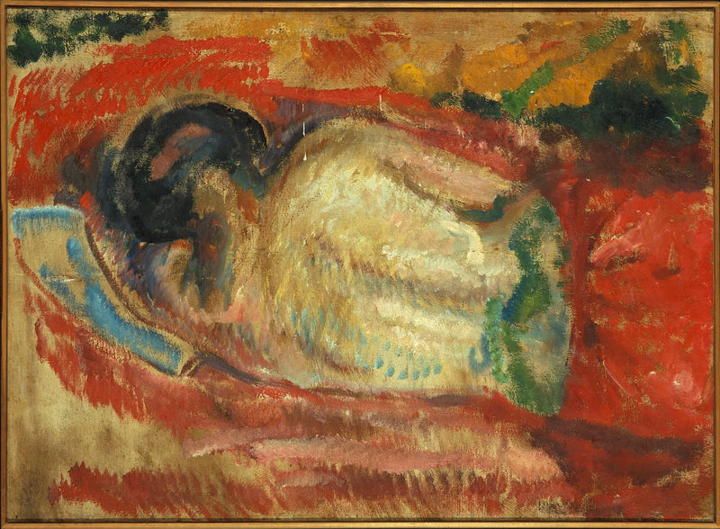 Female Nude from Behind - Edvard Munch
