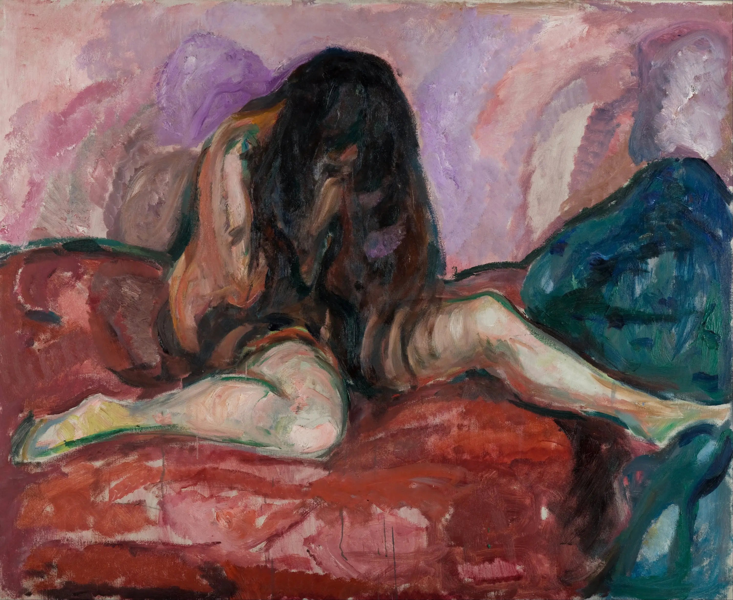 Reproduction du tableau « Nu pleurant - Edvard Munch » par Alpha Reproduction en peinture à l’huile