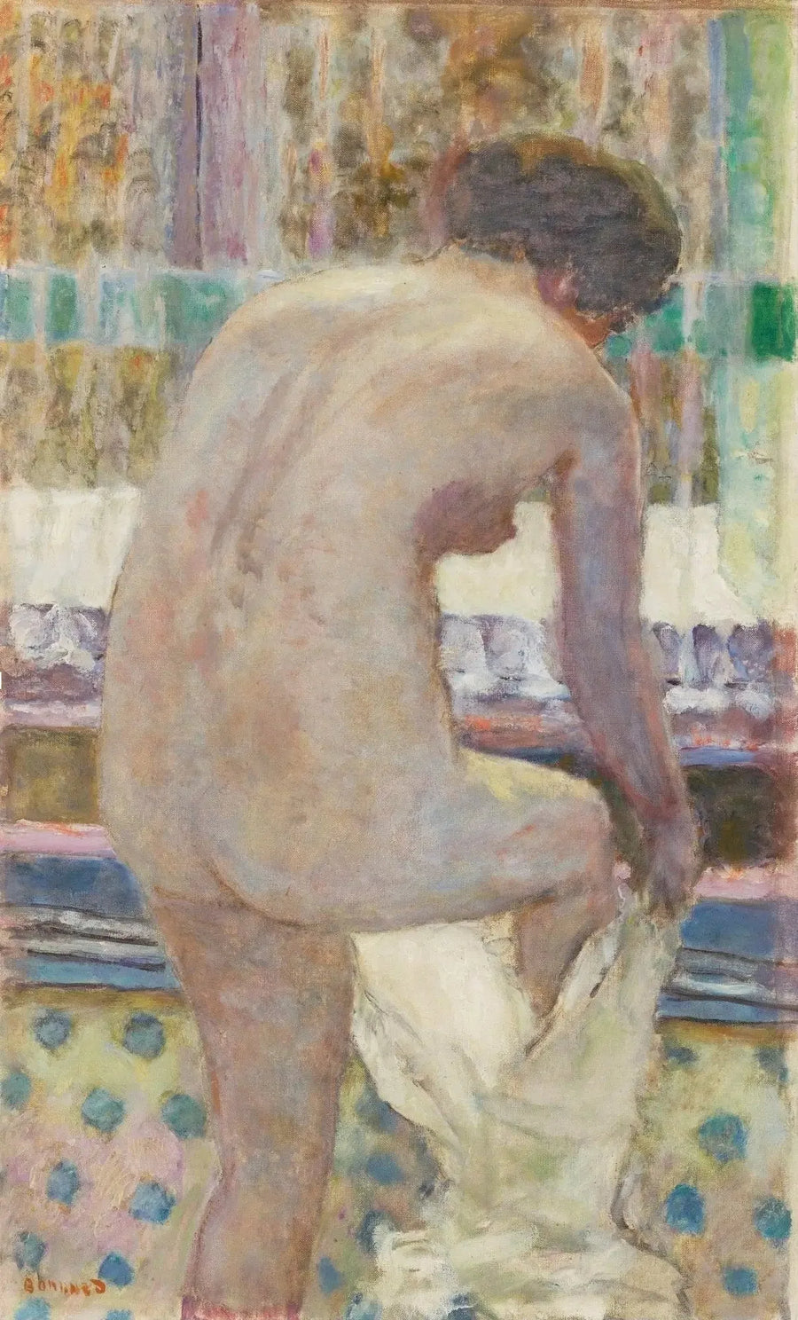 Nude Dressing - Pierre Bonnard