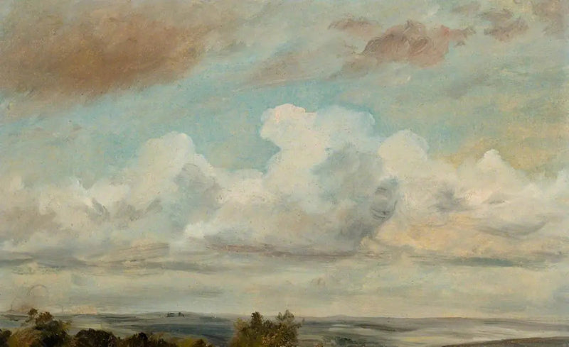 Cumulus clouds above a landscape - John Constable
