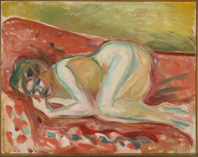 Crouching Nude - Edvard Munch