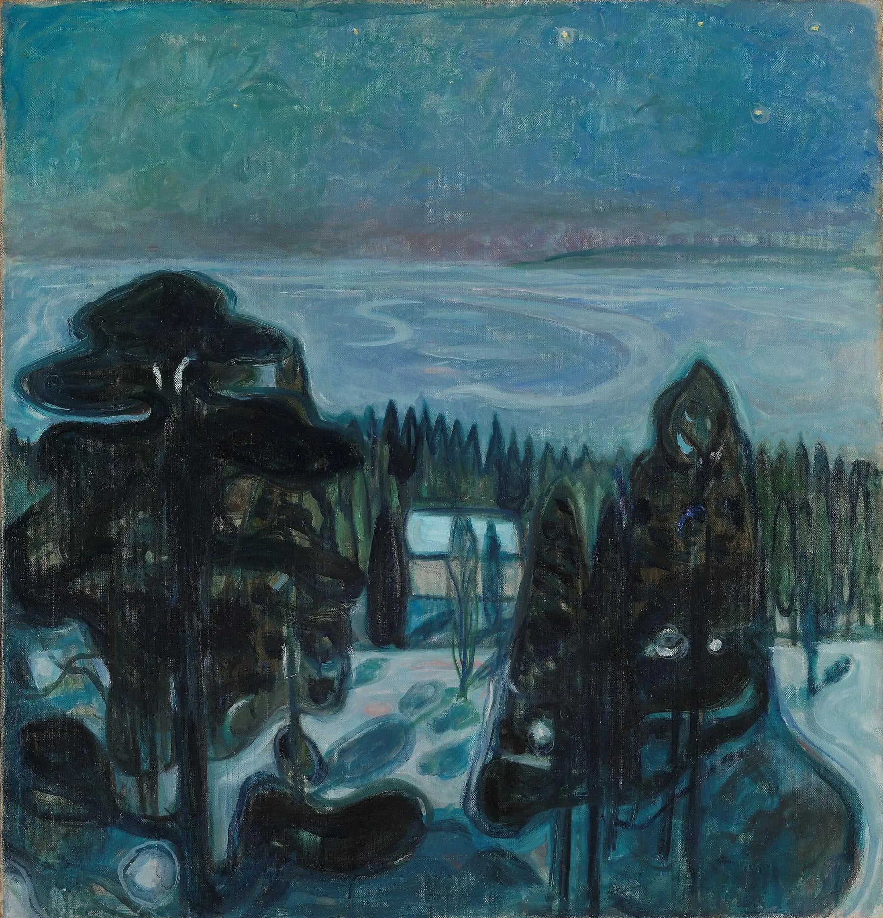 Nuit blanche - Edvard Munch image 1 tableau peint à l’huile sur toile