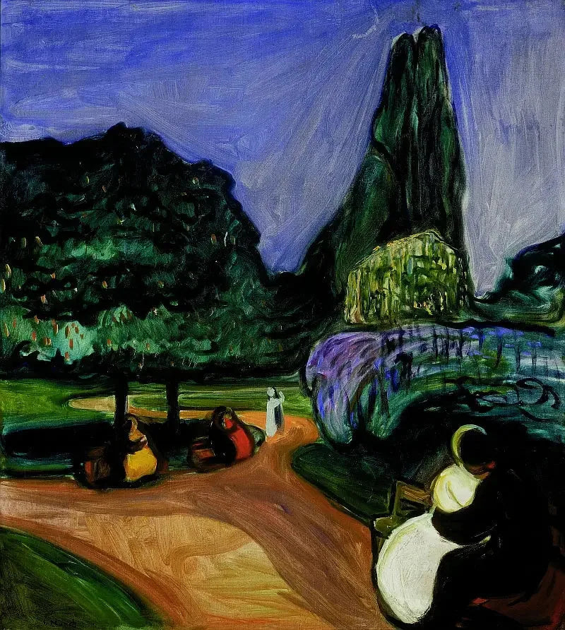 Summer Night at Studenterlunden - Edvard Munch