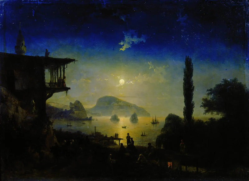 Moonlit Night in Crimea, Gurzuf - Ivan Aïvazovski