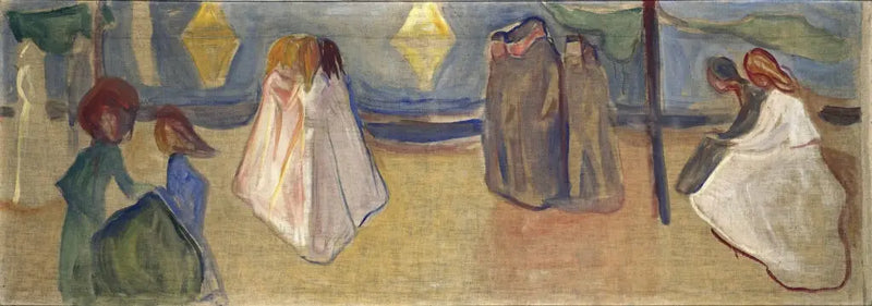Summer Night (Reinhardt Frieze) - Edvard Munch