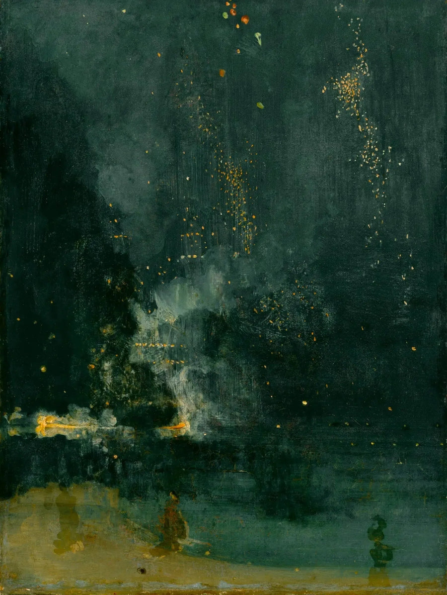 Night in Black and Gold, the Falling Rocket - James Abbott McNeill Whistler